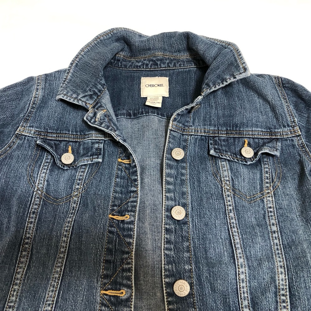 Cherokee Classic Blue Denim Jacket - Size XL 14/16